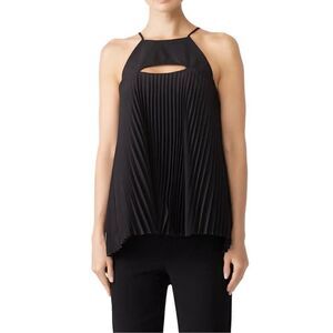 Hunter Bell Pleated Keyhole Harrison Tunic Top in Size M